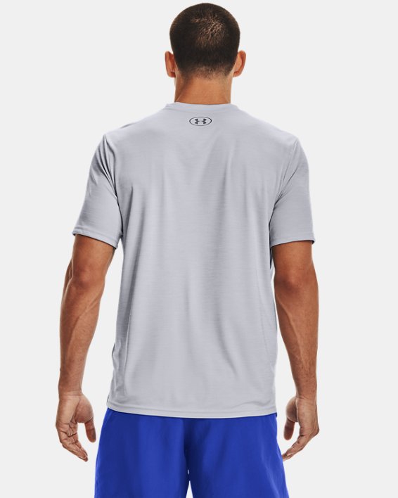 Camiseta Manga Corta con Cuello en V UA Velocity para Hombre, Gray, pdpMainDesktop image number 1